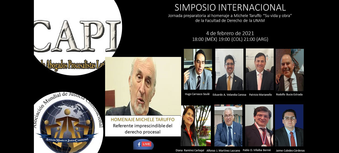 SIMPOSIO INTERNACIONAL HOMENAJE MICHELE TARUFFO Revista Primera